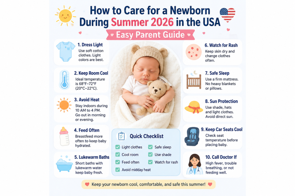 New-Born-care-in-summer-2026 USA