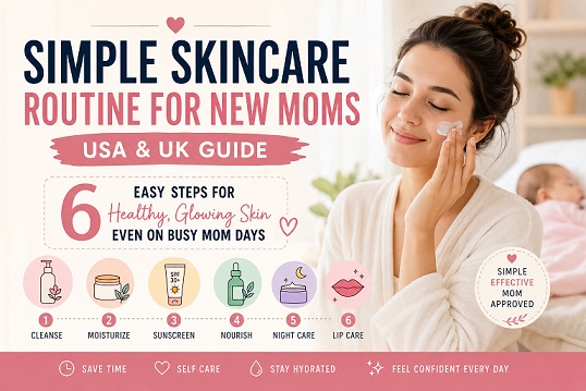 New mom skin care routine you can follow easy steps mother's